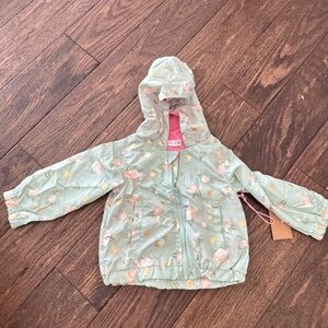 NWT Floral Kids Jacket - Green Sz 2t